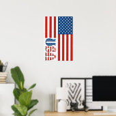 Patriotic USA Poster (Thuiskantoor)