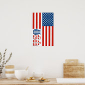 Patriotic USA Poster (Keuken)