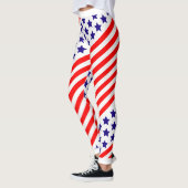 Patriotic USA Stars and Stripes Leggings (Links)