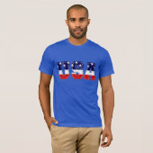Patriotic USA Stars and Stripes T-shirt (Voorkant volledig)