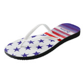 Patriotic USA Stars and Stripes Teenslippers (Schuin)