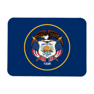 Patriotic Utah State Flag Magneet