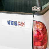 Patriotic Vegan Bumpersticker (Op Truck)