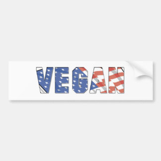 Patriotic Vegan Bumpersticker