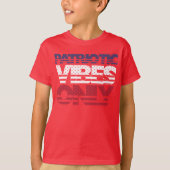 Patriotic Vibes Only Stars and Stripes Verenigde S T-shirt (Voorkant)