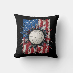 Patriotic Volleyball th of Juli Mannen American F Kussen