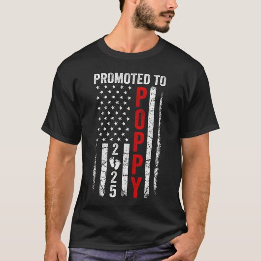 Patriotic voor het eerst gepromoveerd naar Poppy 2 T-shirt (Voorkant)
