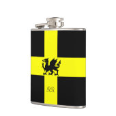 Patriotic Wales Dragon St Davids Hip Flask Heupfles (Links)