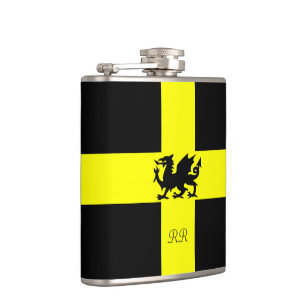 Patriotic Wales Dragon St Davids Hip Flask Heupfles