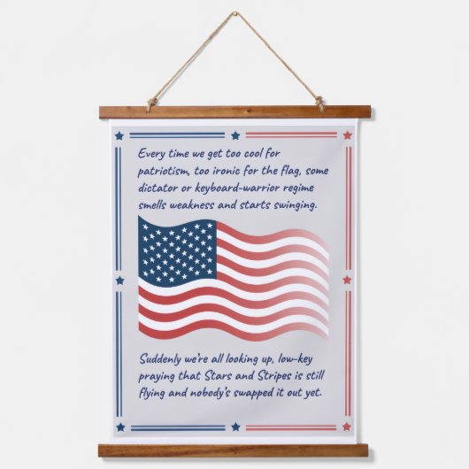 Patriotic Wall Art with a Modern Vibe! Hangend Wandkleed (Voorkant)
