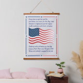 Patriotic Wall Art with a Modern Vibe! Hangend Wandkleed (Slaapkamer)