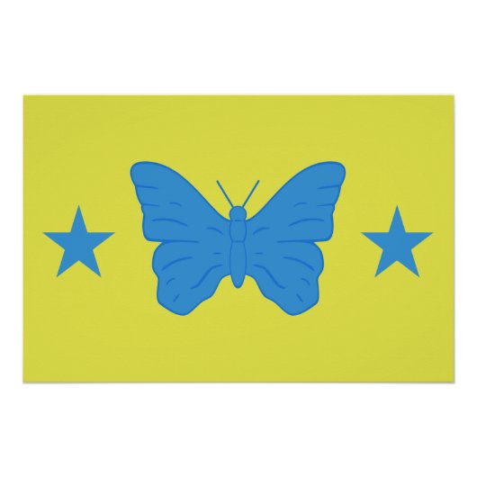 Patriotic wall poster with Flag of Bady Bassit (Voorkant)