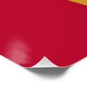 Patriotic wall poster with Flag of Mississippi  (Hoek)