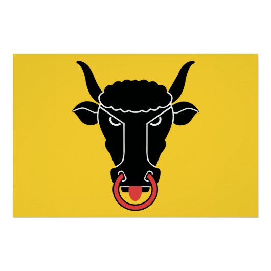 Patriotic wall poster with Flag of Uri (Voorkant)