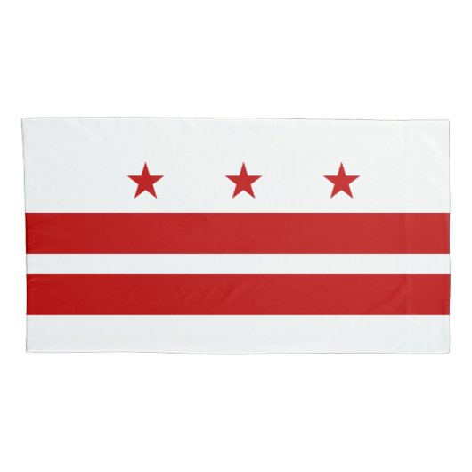 Patriotic Washington D.C. Flag Kussensloop (Achterkant-Rechts)