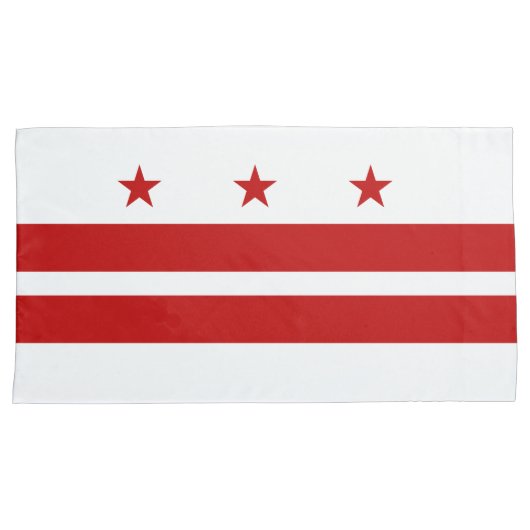 Patriotic Washington D.C. Flag Kussensloop (Voorkant-Rechts)