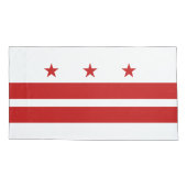 Patriotic Washington D.C. Flag Kussensloop (Achterkant-Links)