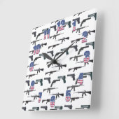 Patriotic Weapons Vierkante Klok (Hoek)