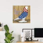 Patriotic West Pigeon Poster (Thuiskantoor)