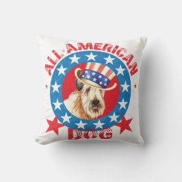 Patriotic Wheaten Kussen