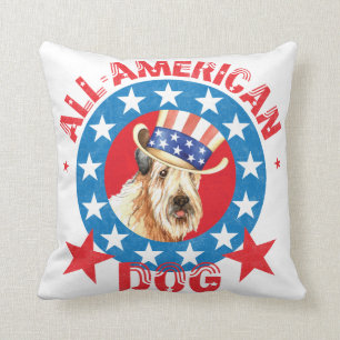 Patriotic Wheaten Kussen