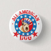 Patriotic Wheaten Ronde Button 3,2 Cm (Voorkant)