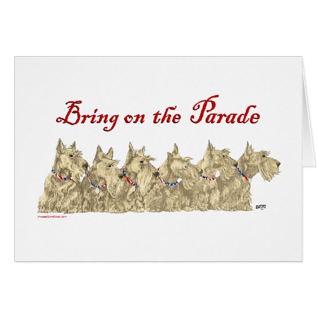 Patriotic Wheaten Scottish Terriers (Voorkant Horizontaal)