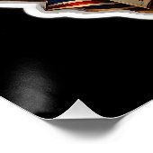 Patriotic winking fourth of July celebration wall Perfect Poster (Hoek)