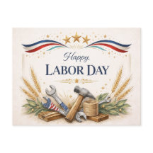 Patriotic Worker Tools Labor Day