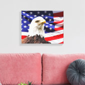 Patriotic Wrapped Canvas Afdruk (Insitu (Woonkamer))