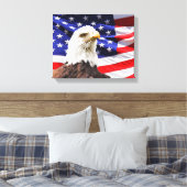 Patriotic Wrapped Canvas Afdruk (Insitu (Slaapkamer))