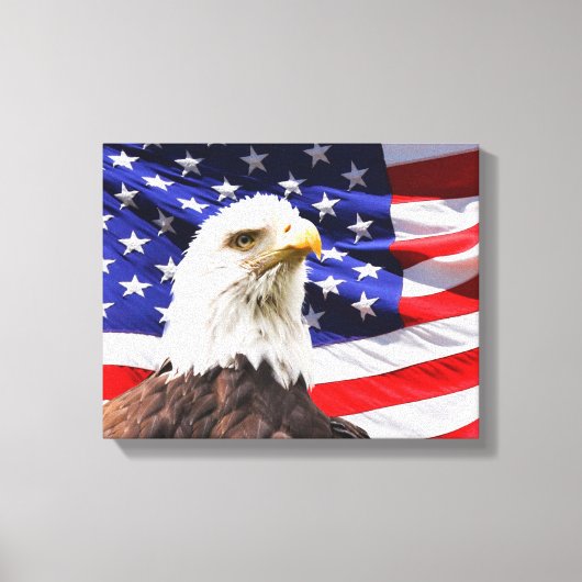 Patriotic Wrapped Canvas Afdruk (Voorkant)