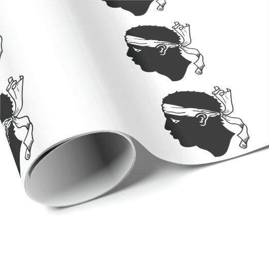 Patriotic wrapping paper Flag of Corsica Cadeaupapier (Rol Hoek)