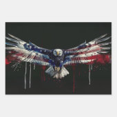 Patriotic Wrapping Paper for Decoupage 3 Sheets  (Voorkant 3)