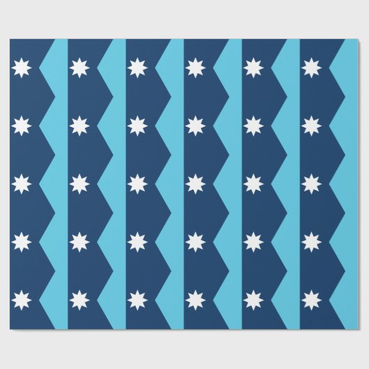 Patriotic wrapping paper with Flag of Minnesota Cadeaupapier (Vlak)