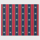 Patriotic wrapping paper with Flag of Mississippi Cadeaupapier (Vlak)