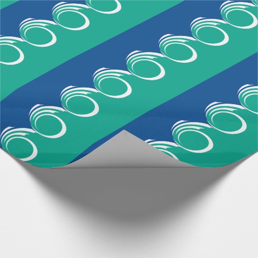 Patriotic wrapping paper with Flag of Ottawa Cadeaupapier (Hoek)