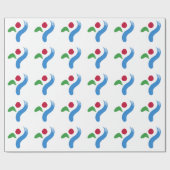 Patriotic wrapping paper with Flag of Seoul Cadeaupapier (Vlak)