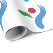 Patriotic wrapping paper with Flag of Seoul Cadeaupapier (Rol Hoek)