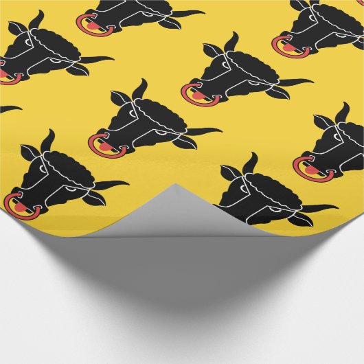 Patriotic wrapping paper with Flag of Uri Cadeaupapier (Hoek)