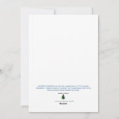 Patriotic Xmas Tree ATH1 with origin ed FLAT CARD Feestdagenkaart (Achterkant)