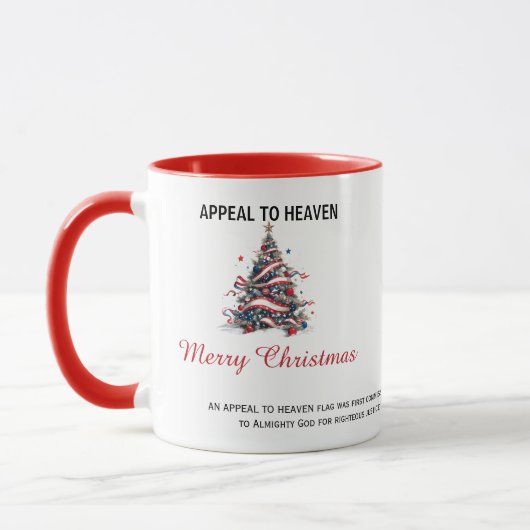 Patriotic Xmas Tree ATH1 with origin ed MUG Mok (Links)