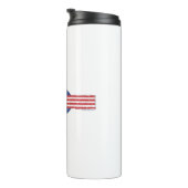 Patriotic Yellowstone Montana Thermosbeker (Geroteerd rechts)
