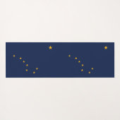 Patriotic Yoga Mats met vlag van Alaska, Verenigde Yogamat (Achterkant (horizontaal))