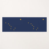 Patriotic Yoga Mats met vlag van Alaska, Verenigde Yogamat (Voorkant (horizontaal))