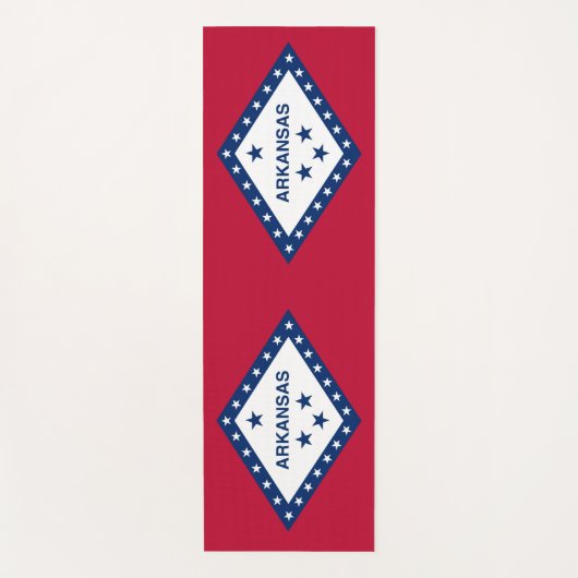 Patriotic Yoga Mats met vlag van Arkansas, Verenig Yogamat (Voorkant)