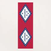 Patriotic Yoga Mats met vlag van Arkansas, Verenig Yogamat (Achterkant)