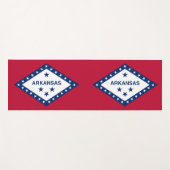 Patriotic Yoga Mats met vlag van Arkansas, Verenig Yogamat (Voorkant (horizontaal))
