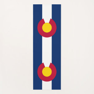 Patriotic Yoga Mats met vlag van Colorado, Verenig Yogamat
