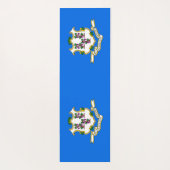 Patriotic Yoga Mats met vlag van Connecticut, Vere Yogamat (Achterkant)